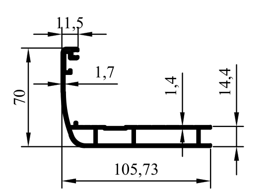 16484 - Türzargenprofil