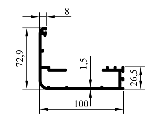 180325 - 10 cm Pervaz Profili