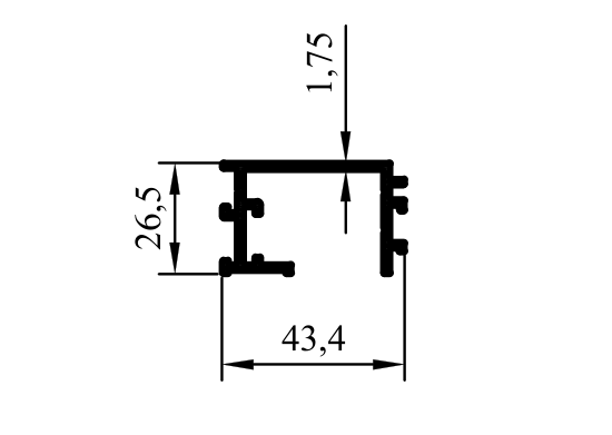 6343 - 4 cm Aparat Profili