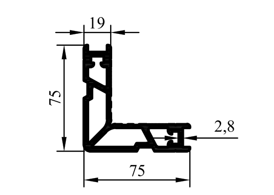 R-223 - Kapı Kasası Profili