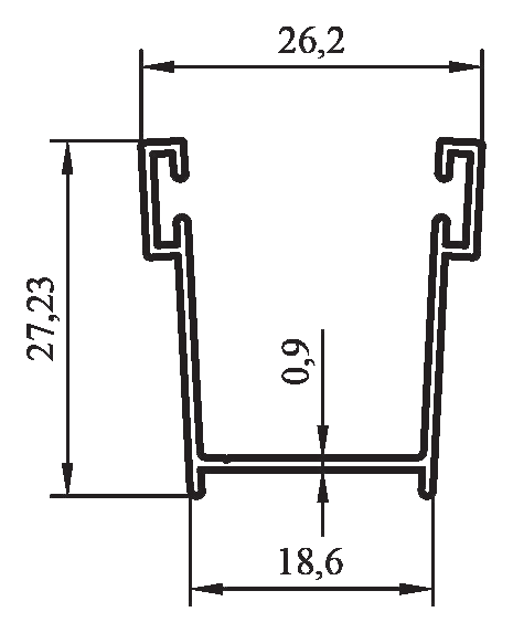 14425 - Bitim / alt profil - 27 mm