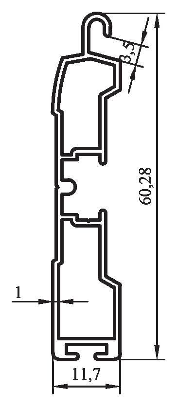 14426 - 60 mm özel lamel