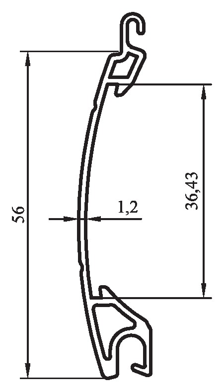 180916 - 56 mm kavisli lamel