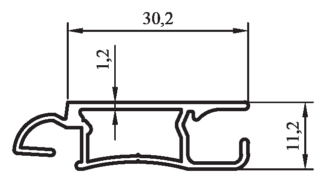 9500 - Boden- / Abschlussprofil - 30,2 mm